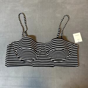 Urban Outfitters Out From Under Striped Bikini Top Womens XL Black White Stripe